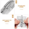 Operitacx 2pcs Stainless Steel Self Closing Door Hinges Durable Replacement