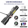 COSOOS 2 Pack UV Flashlight Black Lights, USB Rechargeable UV