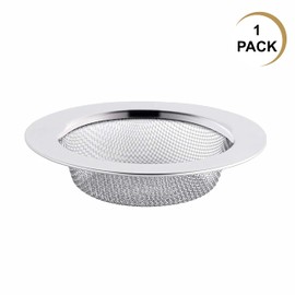 SUL Stainless Steel Kitchen Sink Strainer, Sink Food Catcher Clog-Free Drain Protector Replacement Plug for Food and Hole Hair Catcher, Sink Strainer for Bathroom, Kitchen, Bathtub – 10.5cm (4)