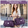Small Gym Bag for Women, Dark Purple Stylish Duffle Travel