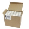 Stonebriar 48 Count White Unscented Smokeless Long Burning Clear Cup