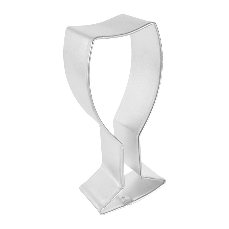 R&M International 8031 Wine Glass Cookie Cutter, 4" Carded