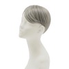 Gray Hair Concealing Wig Parting Type Light Gray Hair