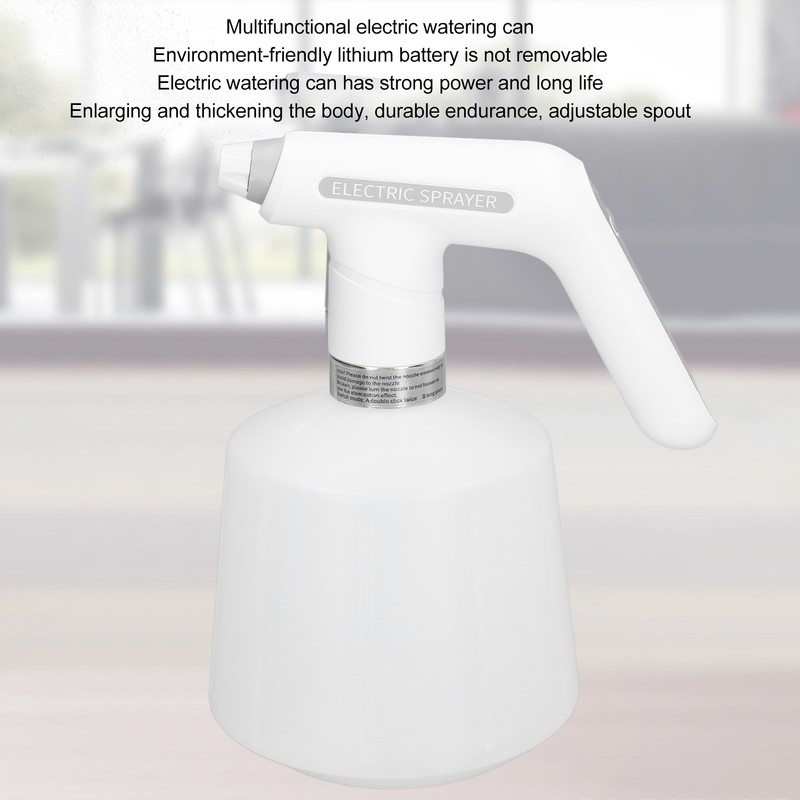 Electric Spray Bottle 2000mah USB Charging ABS and HDPE Rotating