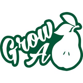 ANGDEST Humor Grow A Pair Pear (Green) (Set of 2) Premium Waterproof Vinyl Decal Stickers for Laptop Phone Accessory Helmet Car Window Bumper Mug Tuber Cup Door Wall Decoration