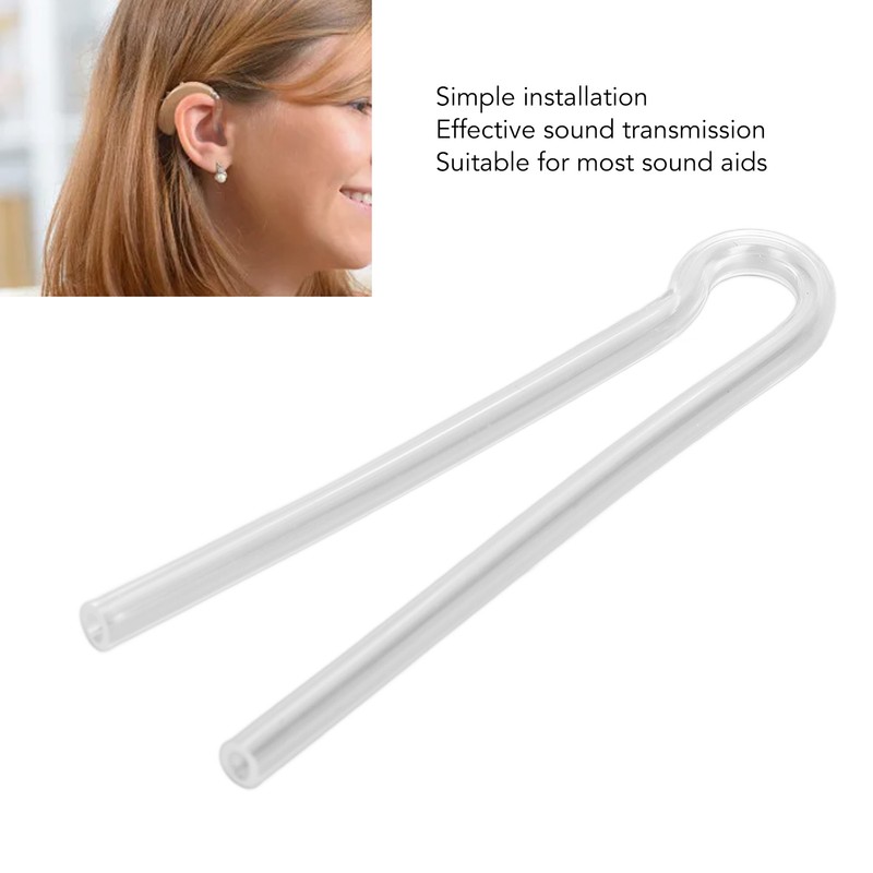 10PCS Sound Aid Tubes Replacement Easy Installation Accessory Silicone Preformed