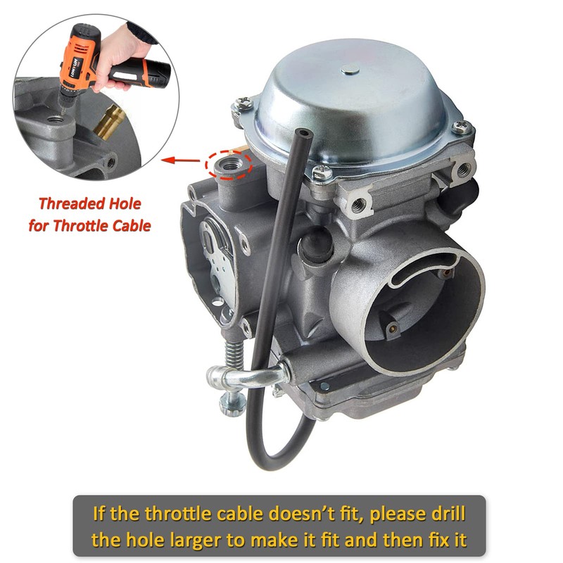 Carburetor with Intake Manifold Boot for Polaris Magnum 425 (95-98)