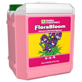 General Hydroponics FloraBloom Plant Food, 0-5-4, 2.5 gal.