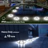 CREPOW Solar Dock Lights Driveway Deck Lights - 12 Packs