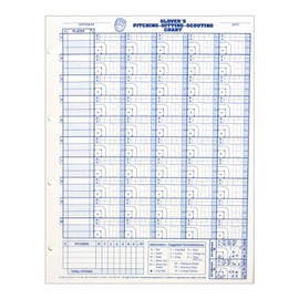 Glover's Scorebooks Pitching-Hitting-Scouting Charts (11 x 14.5)