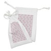 Ambesonne Cherry Blossom Fabric Pouch Set of 2, Hand Drawn