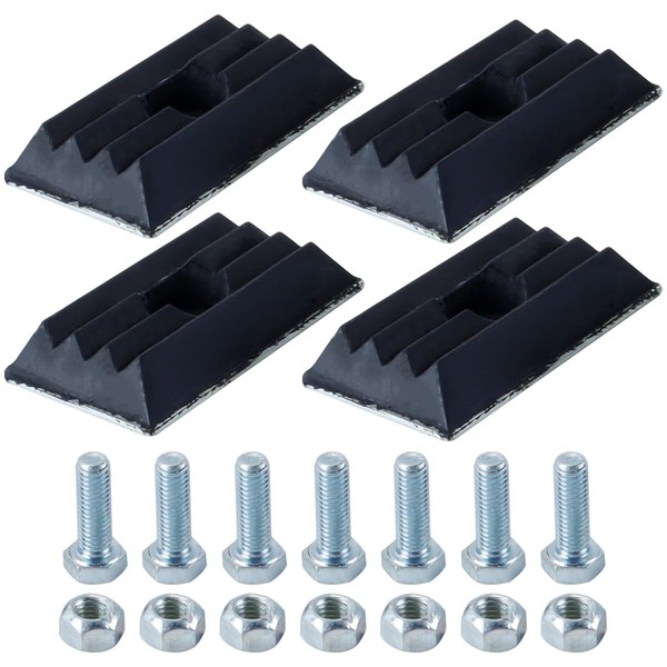 Hoite 4 Pcs Stop Buffer Leaf Spring Intermediate Plate Rubber