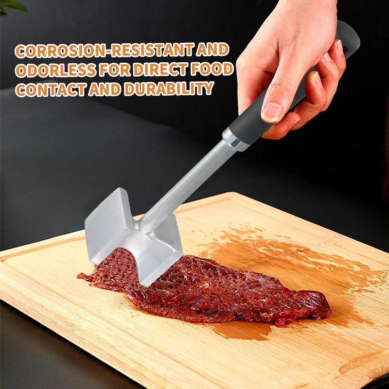 Culinavog Meat Tenderizer Hammer, Spiked Meat Tenderiser, Meat Tenderizer Steak