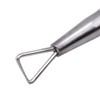 Silver Nice and Deft Cuticle Pusher Stainless Steel Triangle Cuticle