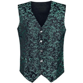 Altana Industries Brocade Vest Männer Weste grün S