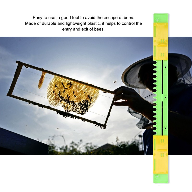 5Pcs Plastic Beehive Nest Door Bee Box Gate AntiEscape Beekeeping