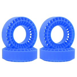 JOYSOG 1.0" Tire Inner, Silicone Rubber Tire Inserts for 1/18 1/24 RC TRX4M SCX24 Fcx24 Ax24 RC Crawler Wheels Tire Foam Fill Kit for OD 58-63mm (Blue)