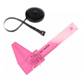 Fisiotools Kit Antropómetro Vitruvian Rosa Y Cinta Antropométrica Bl Ne