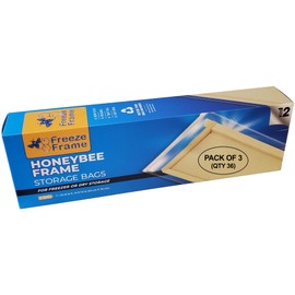 FreezeFrame - Honeybee Frame Specialty Storage Bags - Extra Thick 3.5mil [3-Pack] (Qty 36)