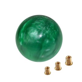 Monrand Green Weighted Round Ball Shift Knob M12*1.25 Universal Marble Style Gear Shifter Knobs Fit for 5 6 Speed Manual Vehicles with Three Adapters M8*1.25, M10*1.25, M10*1.5