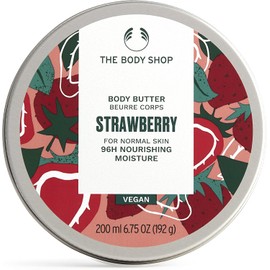 The Body Shop Manteca corporal de fresa, suavizante hidratante corporal, 6.75 oz., 1