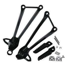 XMT-MOTO Rear Footrests Foot Pegs Fits for KAWASAKI,ZX6R 2009-2023,ZX636 2013-2023,ZX10R 2008-2010,BLACK