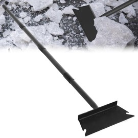 Garden Shovel, Floor Scraper, Ice Scraper, 59 Inch Adjustable Heavy Duty Snow Scraper Long Handle, Garden Flat Shovel for Lawn Edging Weeding Digging Snow Removal and Ice Scraping