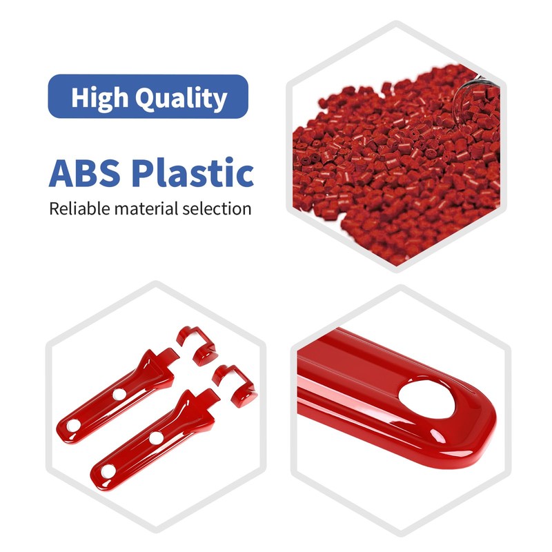 RT-TCZ for Jeep JL Tailgate Hinge Cover Trim Decals Red