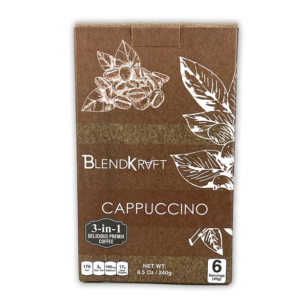 BLENDKRAFT™ CAPPUCCINO - Instant coffee Premix | No Artificial Colors