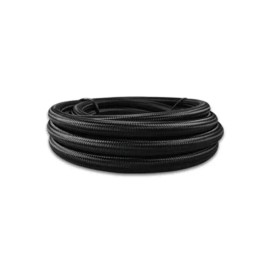 Vibrant 18984 -4 AN Black Nylon Braided Flex Hose w/ PTFE liner (5FT long)
