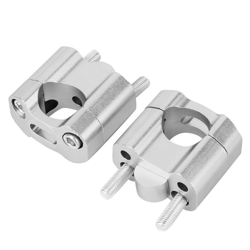 Akozon Motorcycle Handlebar Riser Mount Clamp Adapter - 22 mm
