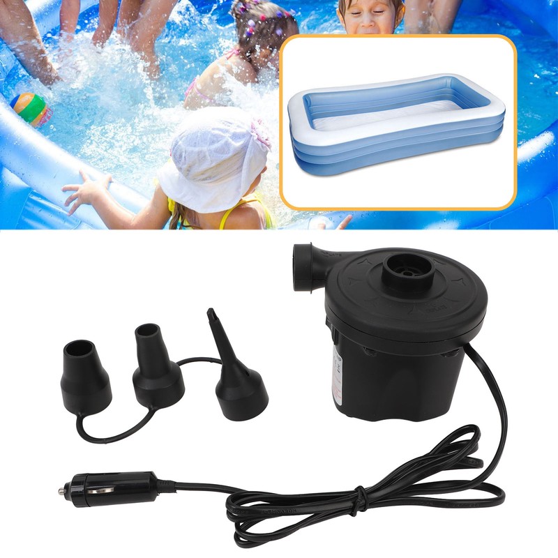 Electric Air Pump Multifunctional Compact Plastic Tire Inflator Portable Air