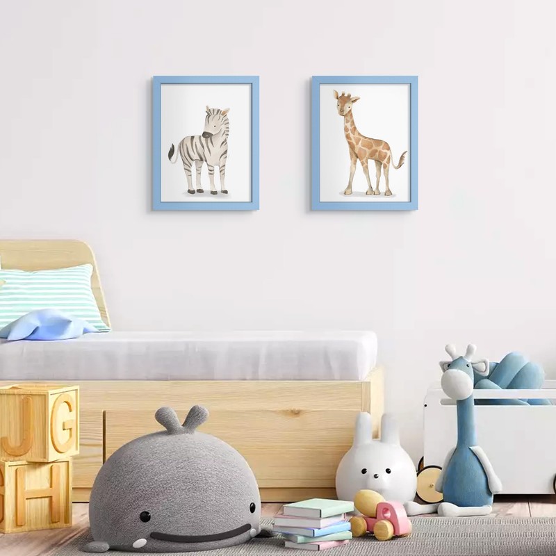 upsimples 8x10 Picture Frame, Display Pictures 5x7 with Mat or
