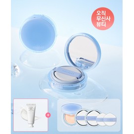Romand [Main Product + 2 Refills + 2 Puff] Bear Water Cushion Main Product + 2 Refills + Bear Water Puff 2P (+ Mini Backmi Cream Gift)