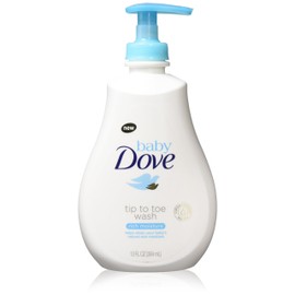 Baby Dove Rich Moisture Tip to Toe Wash and Shampoo 13 oz, Pack of 4