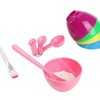 Beauty Facial Mask Tool Set Pink 4-Piece Set 4ea