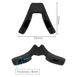 HILEEN Replacement Nose Pads Nose Pieces for Oakley Flight Jacket OO9401 | Field Jacket OO9402 Sunglasses | Eyeglasses 3 Pieces