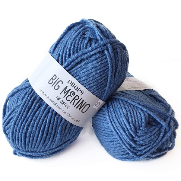 DROPS Big Merino 07 UNI Jenas Blue