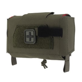 IFAKon Compact V3 Ifak Pouch for Trauma Kit, Quick Pull First Aid Pouch with 7 Pockets Adapt to Belt, MOLLE Plate Carrier Vest, Waistband, Chest Rigs,RG