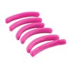 Women Fuchsia Flexible Rubber Refill Eyelash Curler Pad 6 Pcs