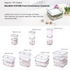 BALWOO Pickle keeper Press Plate Food Storage Container Organizer for