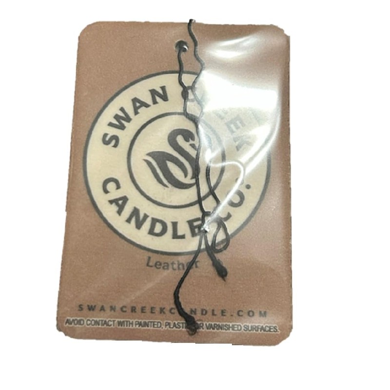 Swan Creek Candle Co. Leather Hanging Car Air Freshener 04127