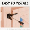 Self-Locking Heavy-Duty Gate Latch: Automatic Gravity Lever Type for Wooden