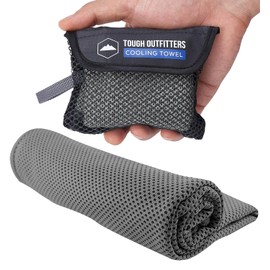 Toallas de enfriamiento Tough Outdoors para cuello y cara - Toalla de enfriamiento de cuello para climas cálidos, yoga, deportes, golf, sudor - Toalla fría instantánea