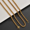 Stainless Steel Link Curb Chain Necklace for Men Women Jewelry