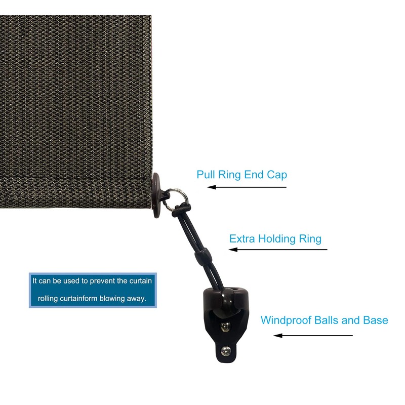 Universal Replacement Mounting Brackets of Exterior Sun Shades Outdoor/Indoor Roller