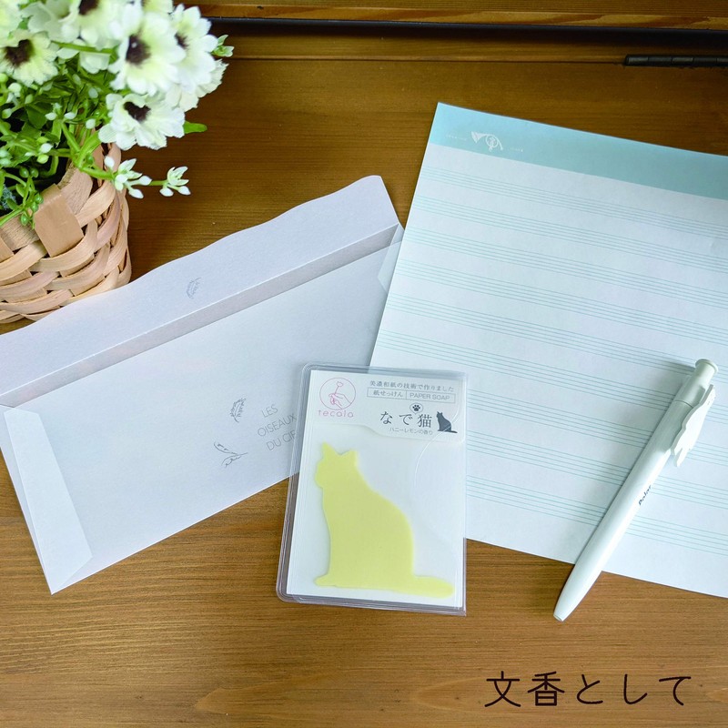 Fine FIN-931 Paper Soap, Pack of 20, Stroke Cat (Honey