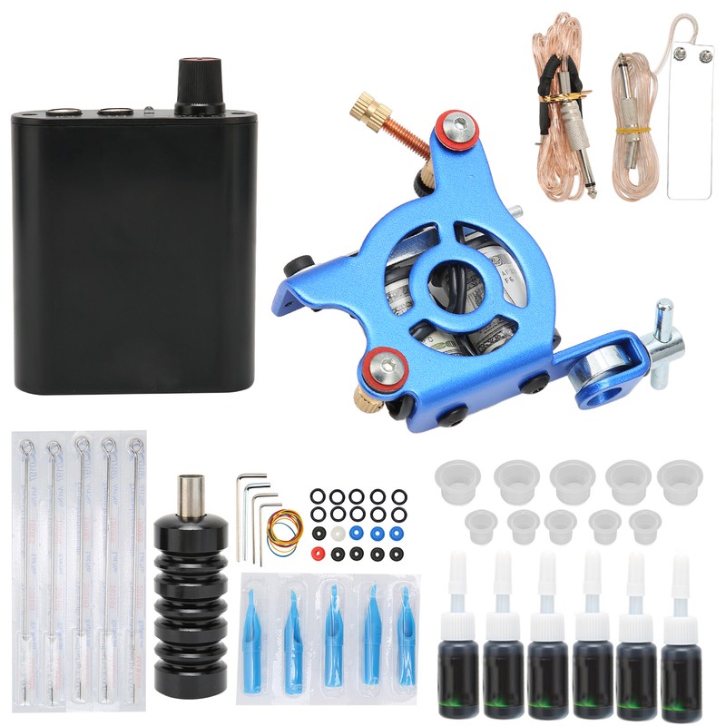 Complete Tattoo Kit Professional Tattoo Machines Starter Kit Tattoo Coils