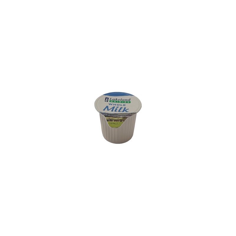 35x Whole UHT Milk 12ml Individually Wrapped Mini Portions Pots