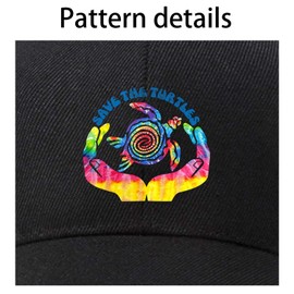 Save Sea Turtle Baseball Cap Adjustable Dad Hat Unstructured Cotton Hat Classic Adjustable Plain Hat